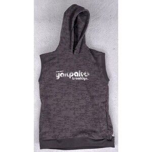 Yak Pak Brooklyn Sleeveless Hoodie Size 160 Japan Market Dance Yakpak Gray Vest